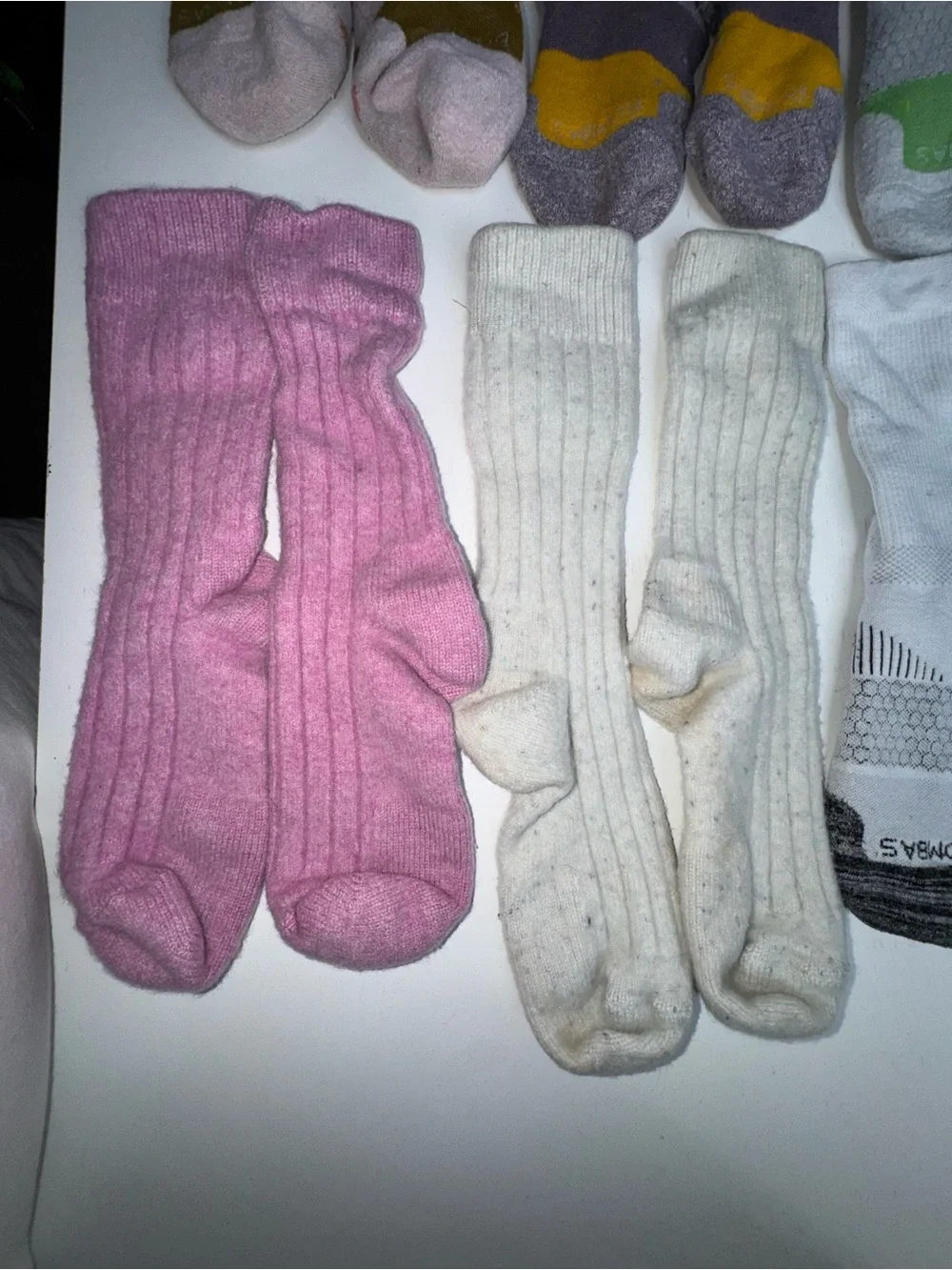 Lot of 10 Adult Medium Bombas Socks + 2 Non-Bombas Cable Knit Socks | Mixed